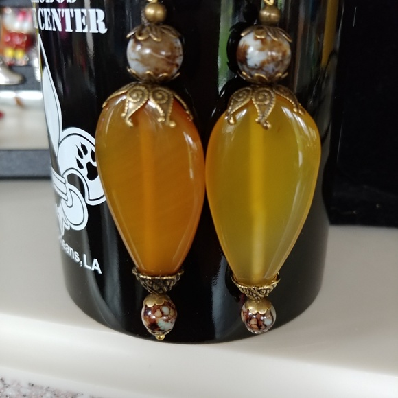 H.Crafted ALL AGATE!!Romantic style with ole gold - Picture 3 of 3